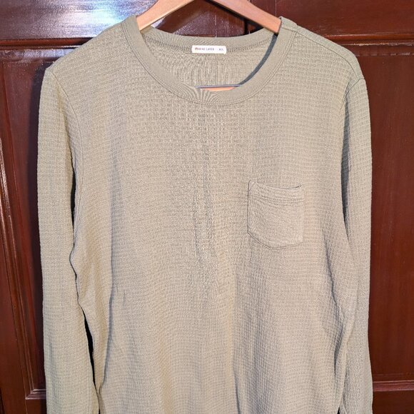 Marine Layer Box Waffle Crewneck - Sage  - M/L - Picture 1 of 5